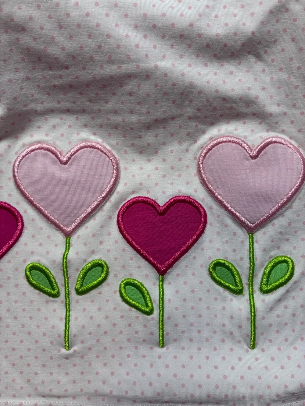 Kids Pink Heart Flower Set - Long Sleeve Top & Leggings